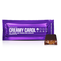 Chokoladebar med karamel Creamy Carol fra Simply Chocolate Flowpack 40 g